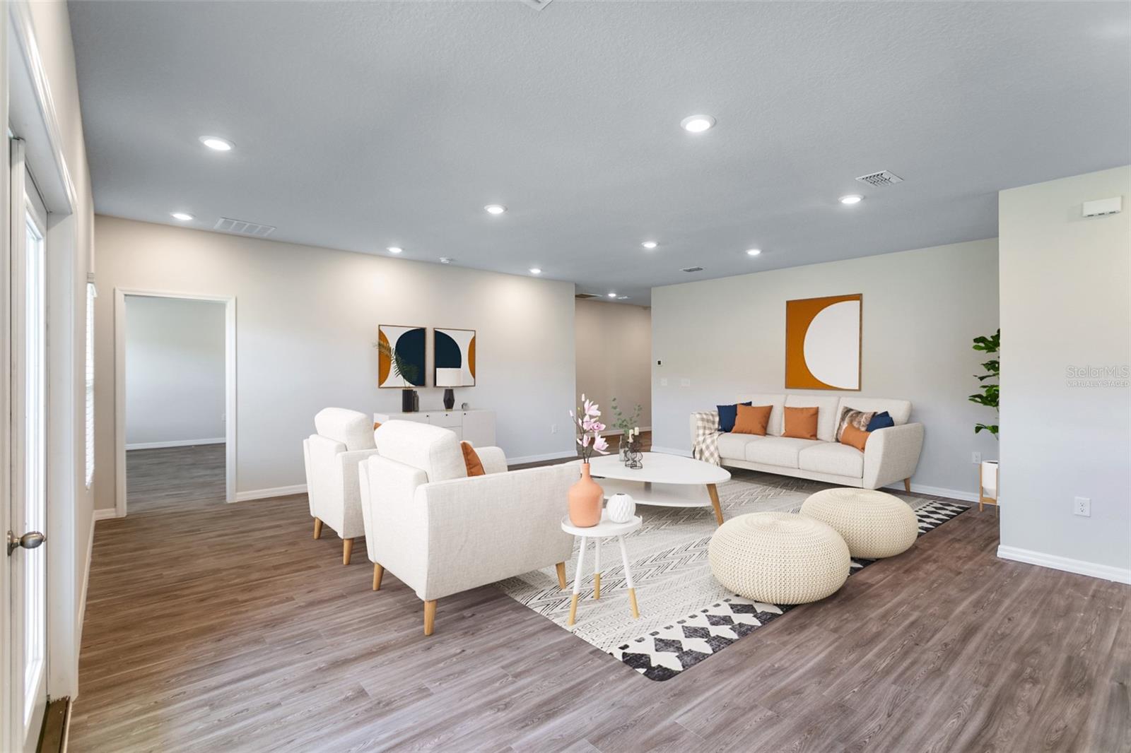 Virtually Staged Living Room