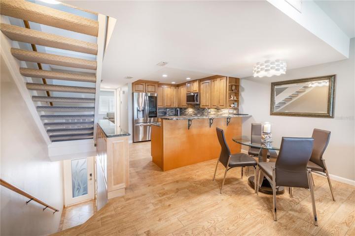 The first living level is bright and welcoming