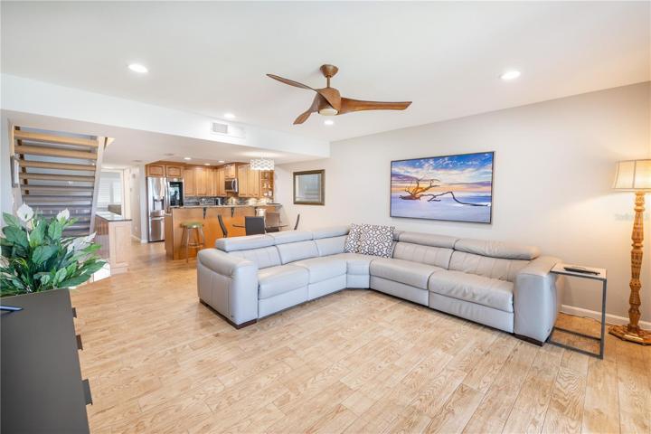 Open floor plan for entertaining