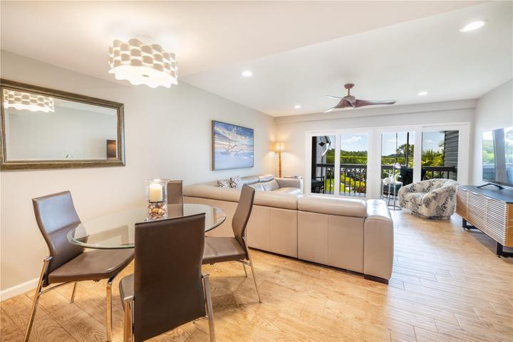 Dining room is open to the kitchen and living room