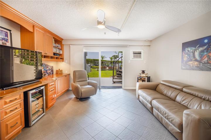 Bonus room leads to the patio area