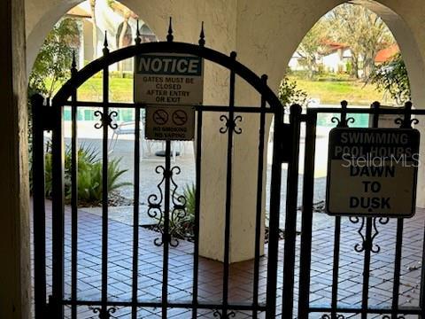 Gate to pool