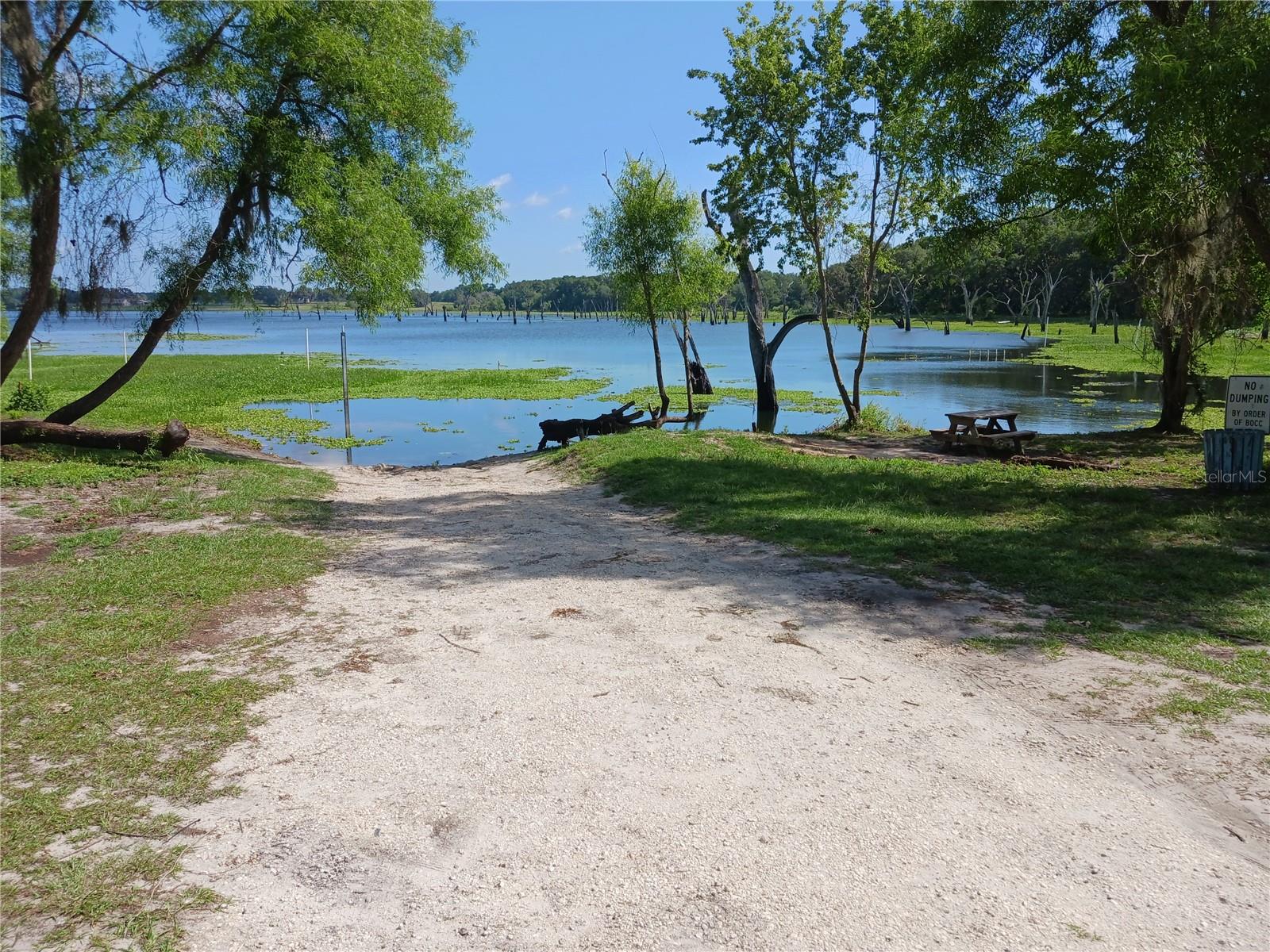 Community Park and boat ramp at Lake Bystre