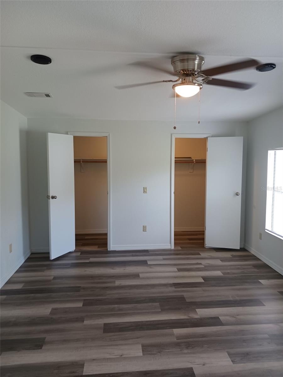 Ample Closets.