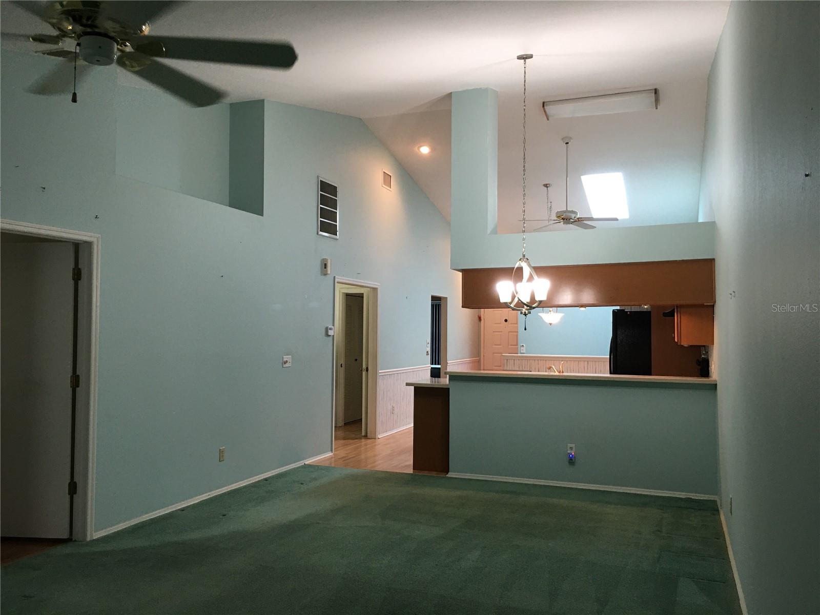 Kitchen view from living room