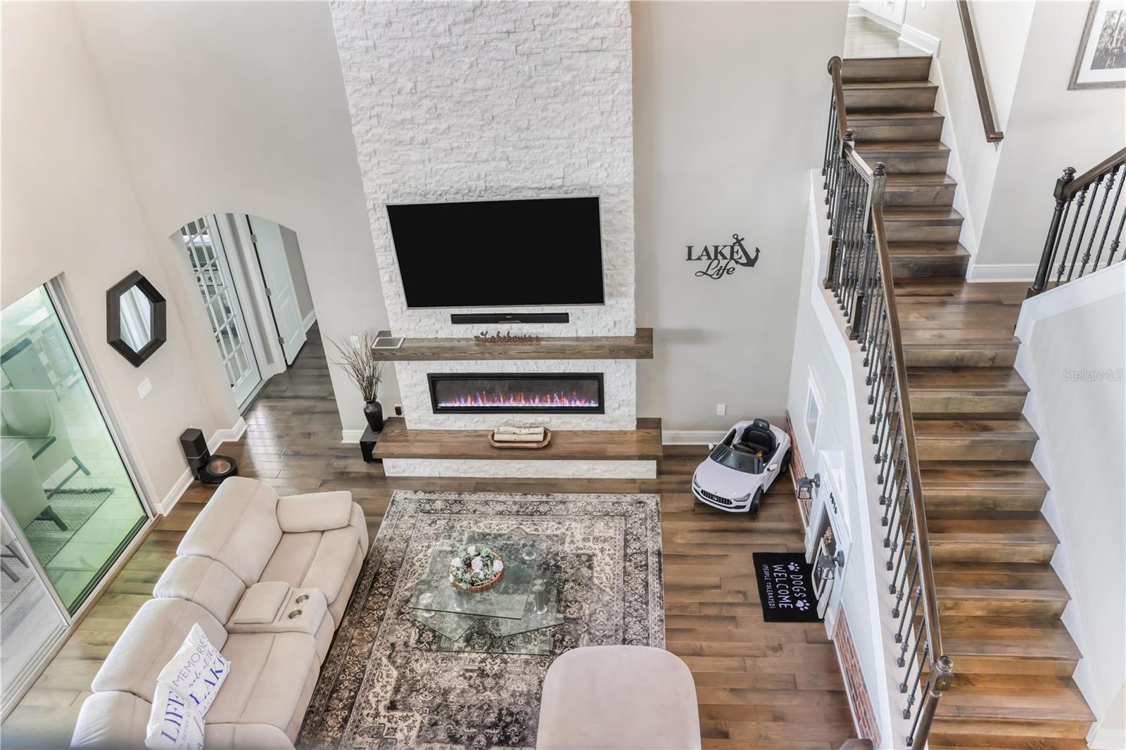 Living Room from Upstairs Loft