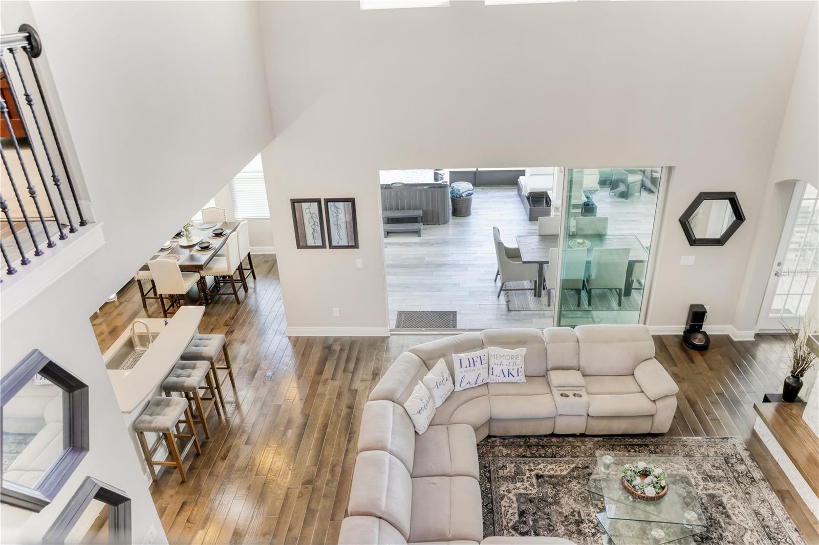Living Room from Upstairs Loft