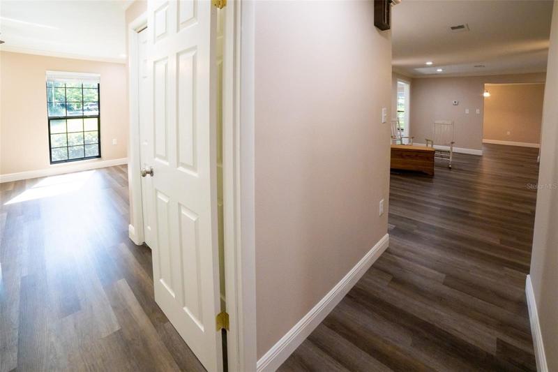 Living room entrance from bedroom hallway