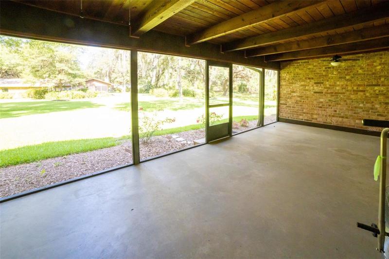Back screen porch