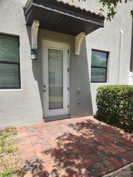 pavered patio