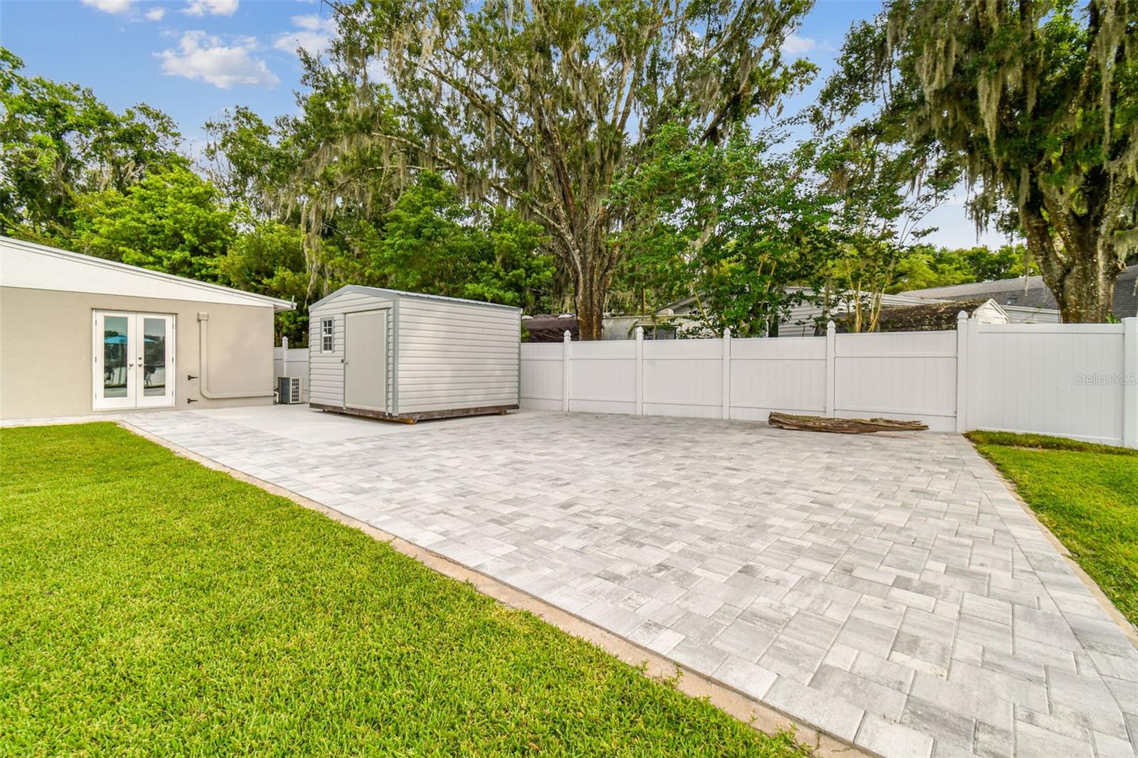 brand new pavers and shed