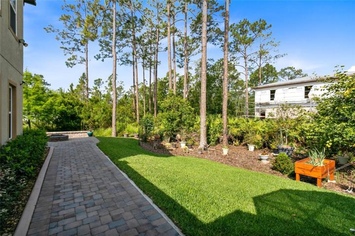 walking path to fire pit