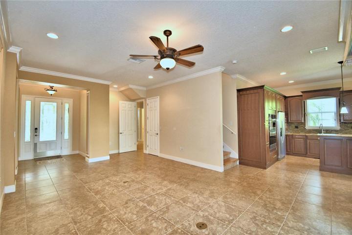 living area kitchen view