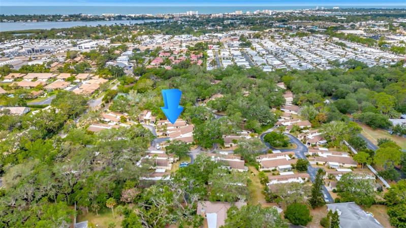 Overhead location  view to Siesta Key