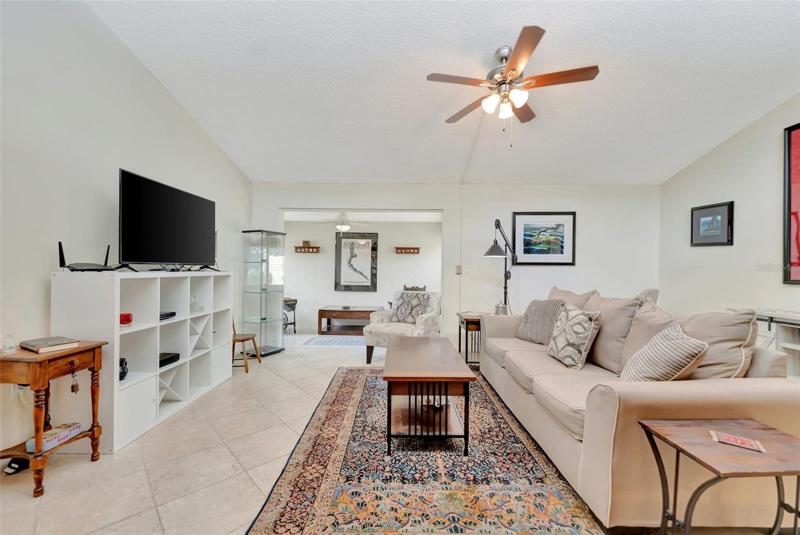 Living room and lanai