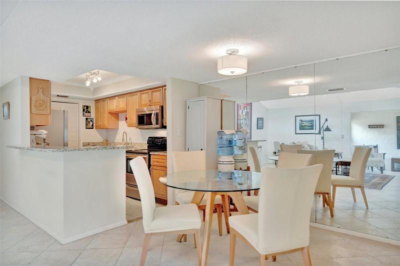 dining room and kitchen
