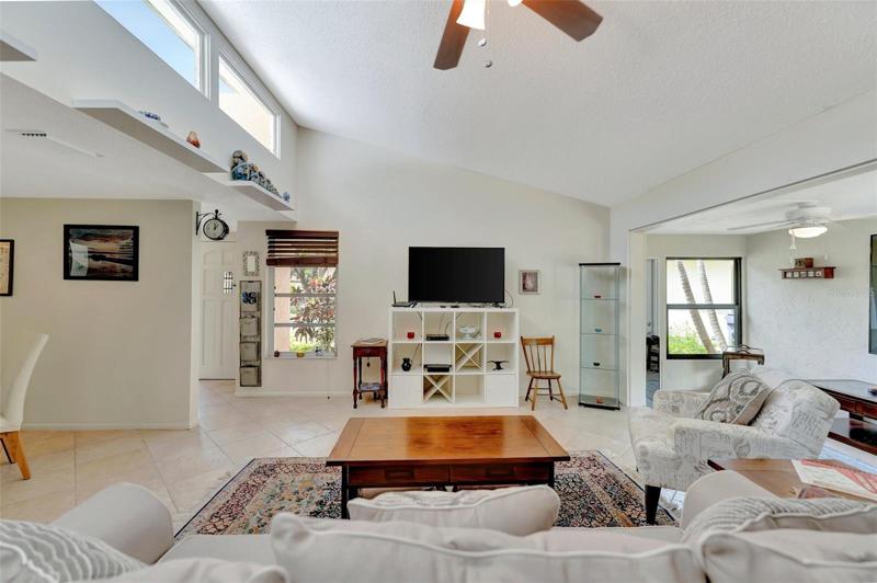 clerestory windows in living room