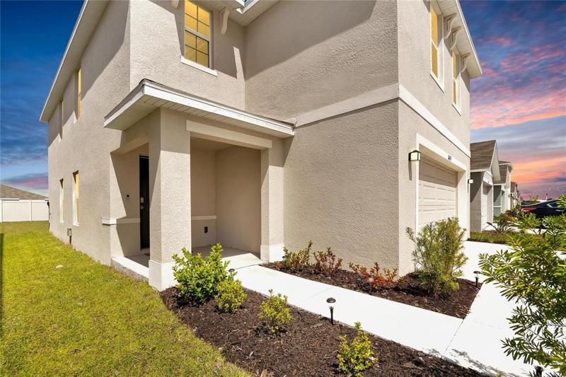 Exterior front porch
