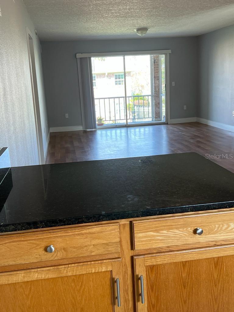 Kitchen View to Living Room 