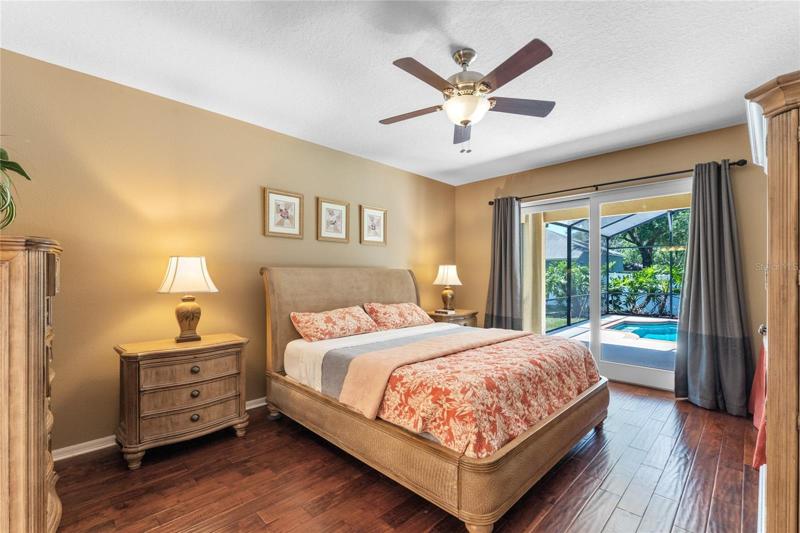 Master Bedroom view to pool