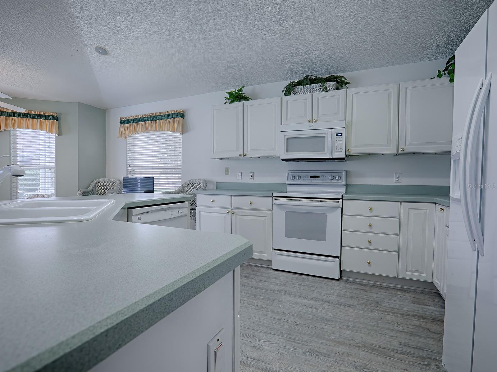 SMOOTH TOP ELECTRIC RANGE WITH NEWER MICROWAVE, DISHWASHER AND SIDE BY SIDE REFRIGERATOR!