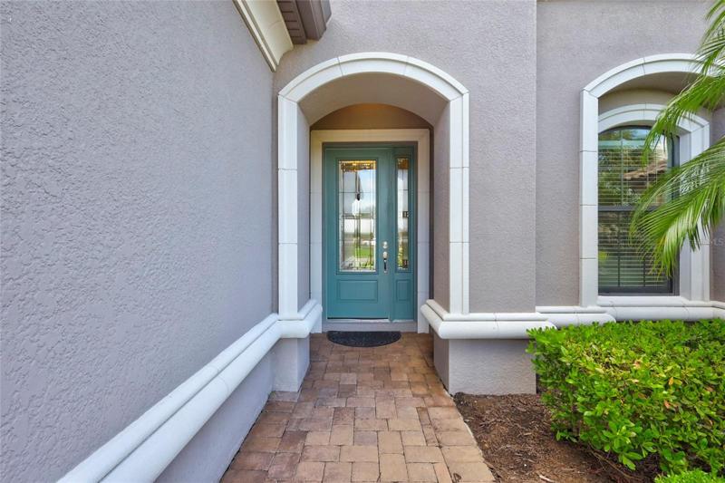 Front door with side lite