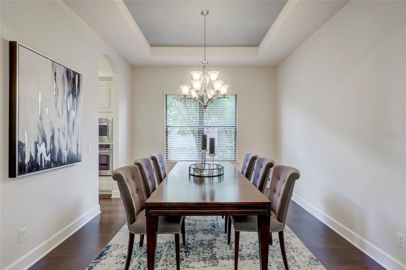 Spacious dining room
