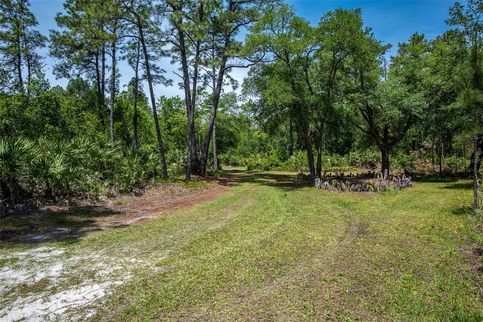 Acres of land after entrance