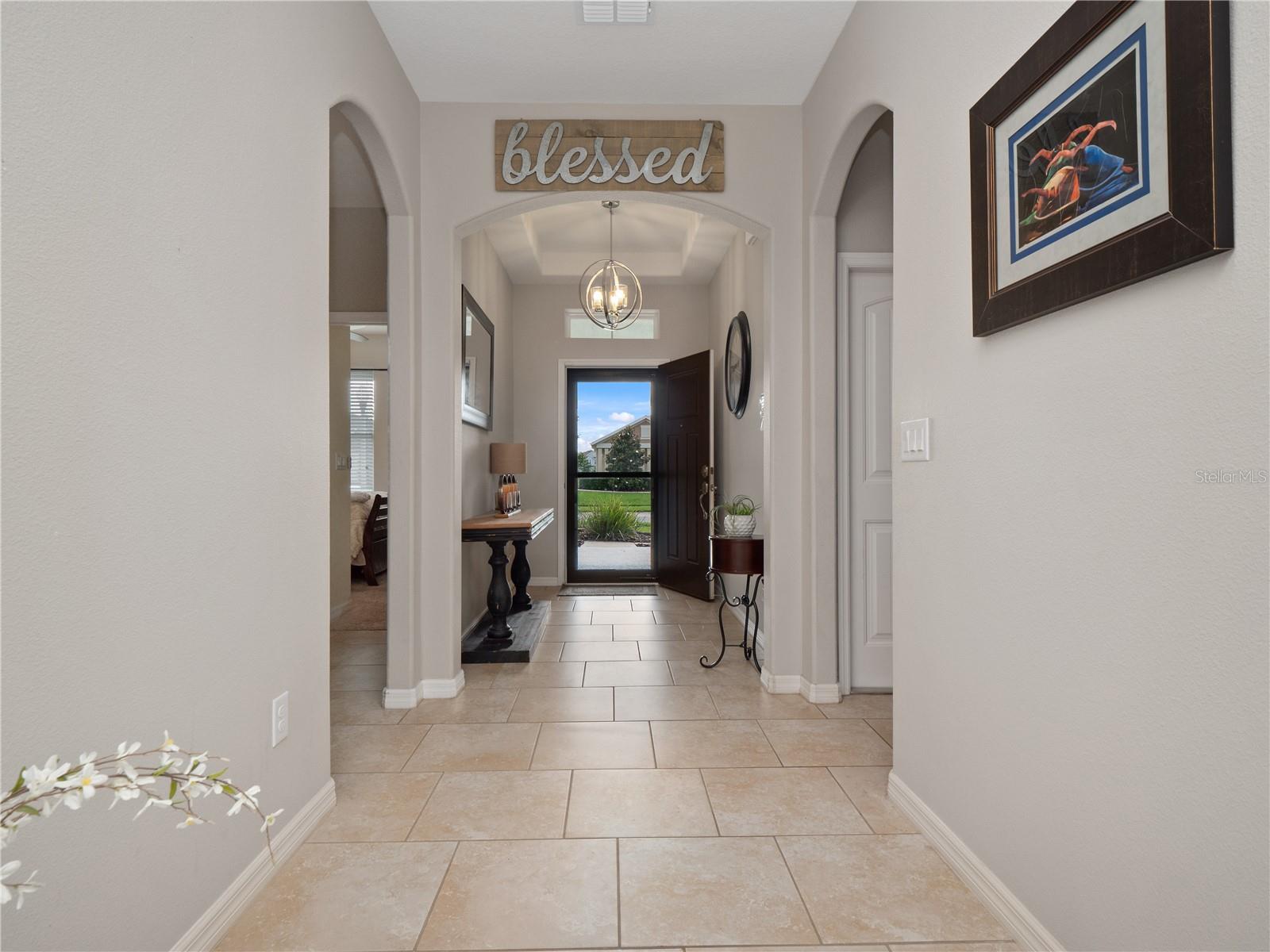 Foyer and Hallway through the House