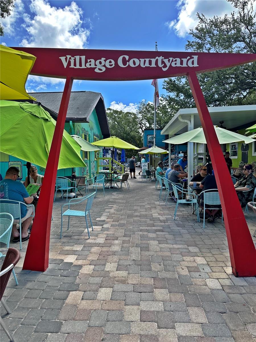 The stage at the Village Courtyard.