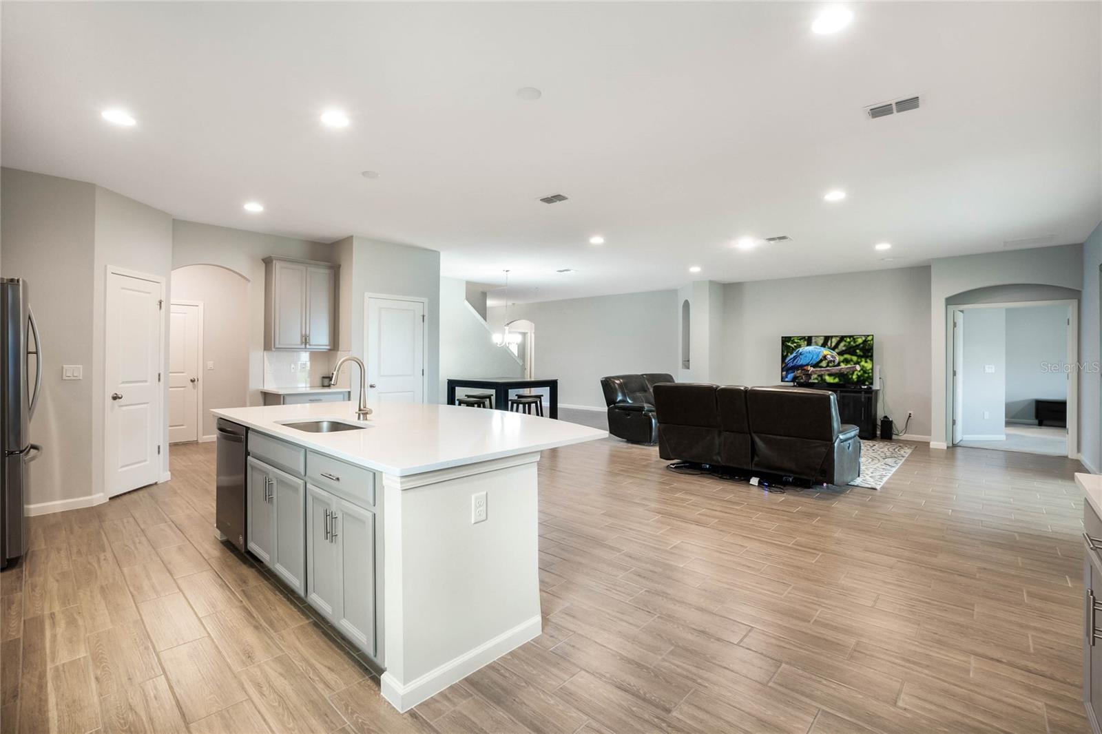 Large kitchen island