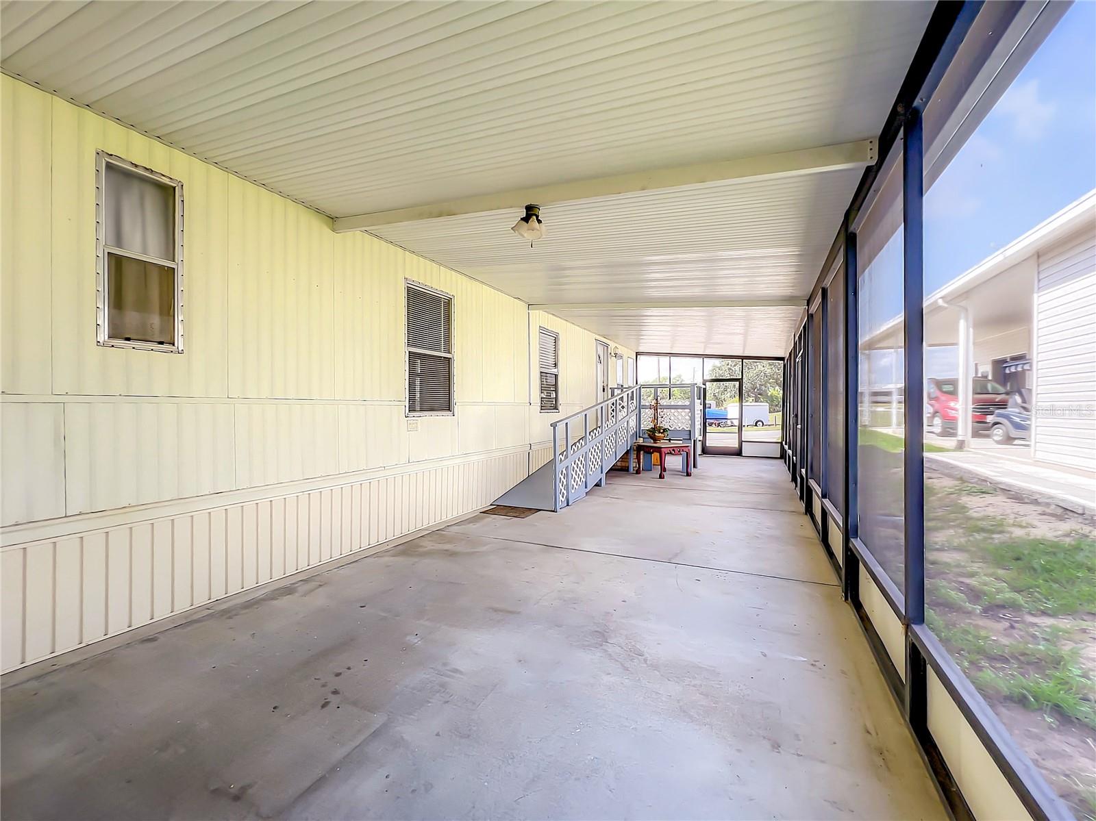 Large screened porch
