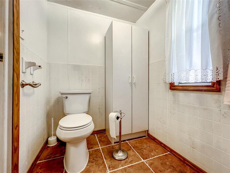 Bathroom with beautiful tile throughout