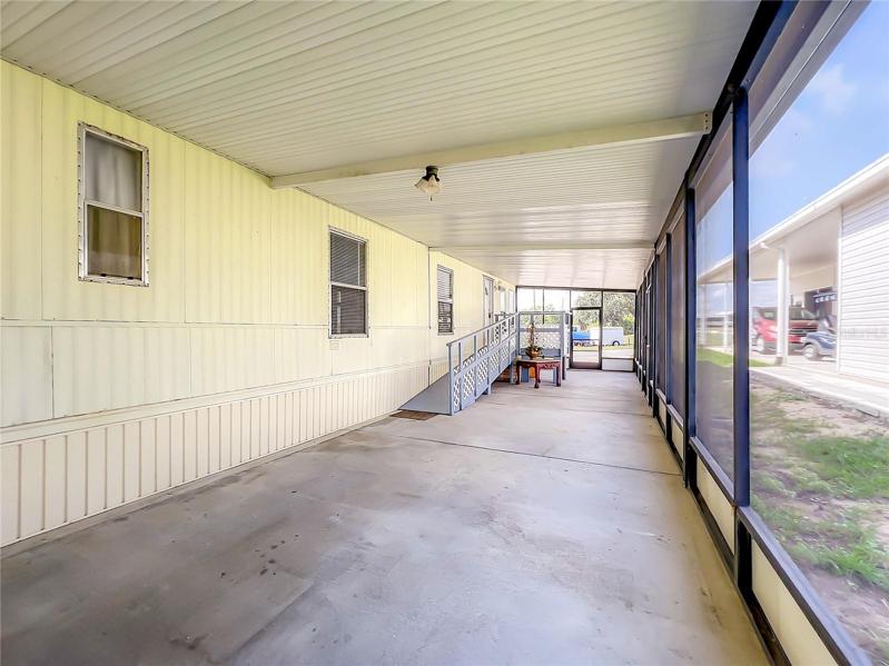 Large screened porch