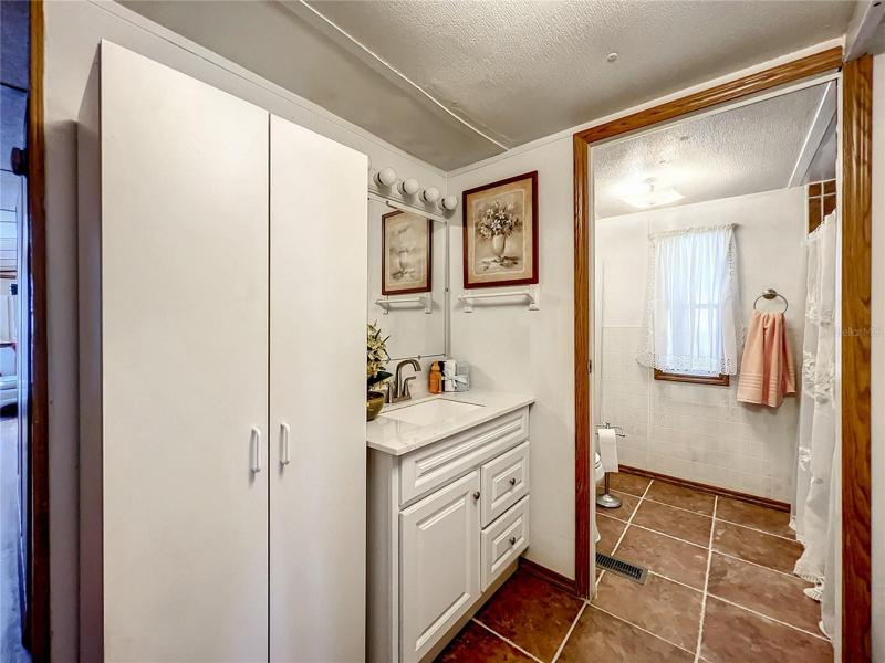 Bathroom with updated vanity