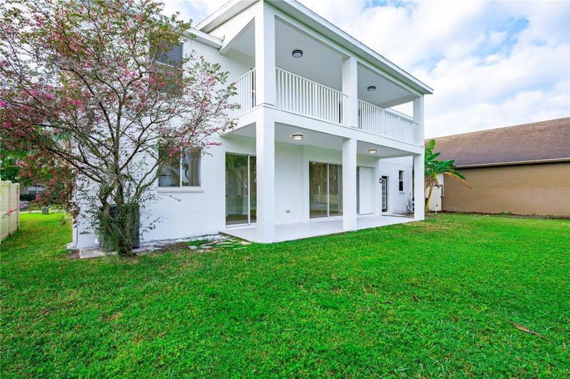 Rear of house