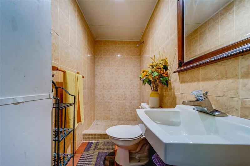 3rd Full Bathroom in Garage 