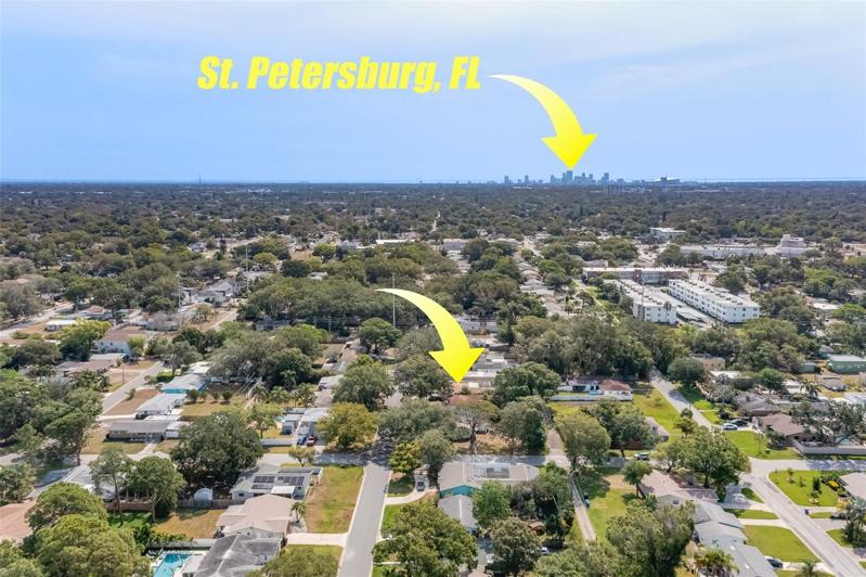 Downtown Saint Petersburg, 5 miles away