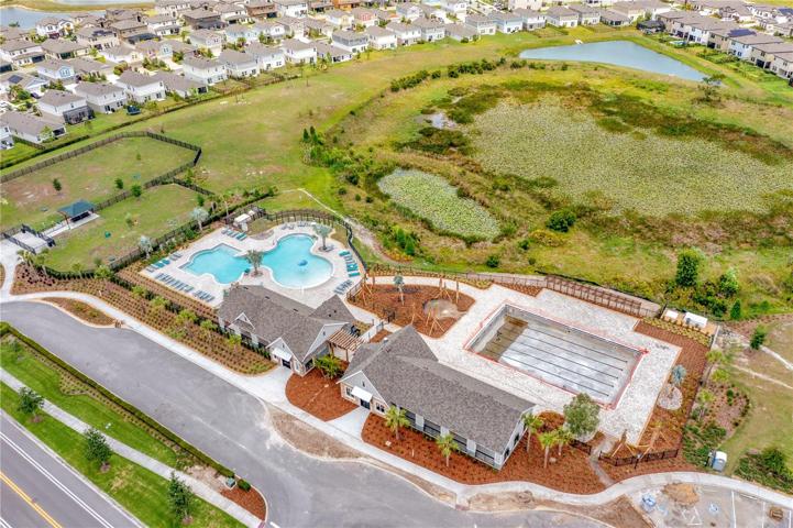 Resort pool and soon to be completed lap pool