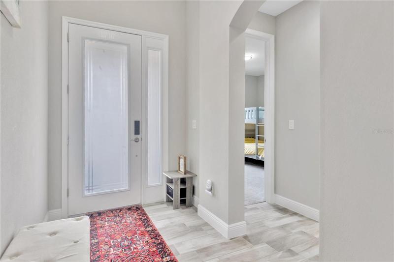 Bright and cheery entrance