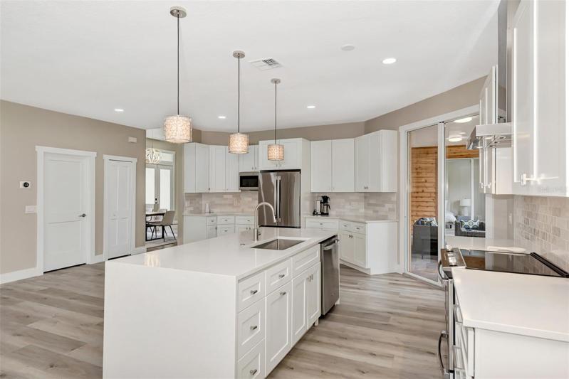 New Waterfall Island and Appliances