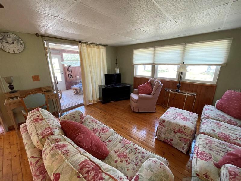 Hardwood flooring.