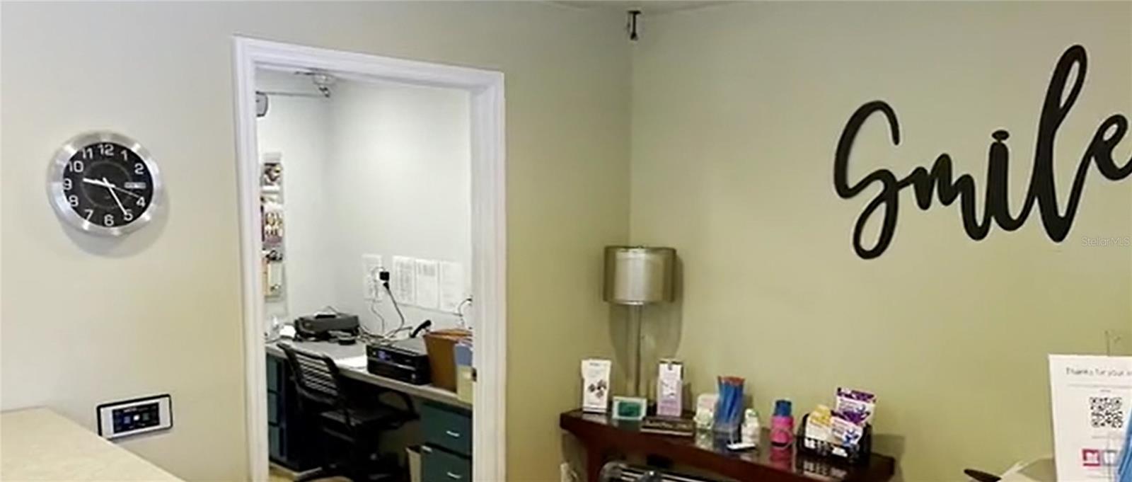 Receptionist area
