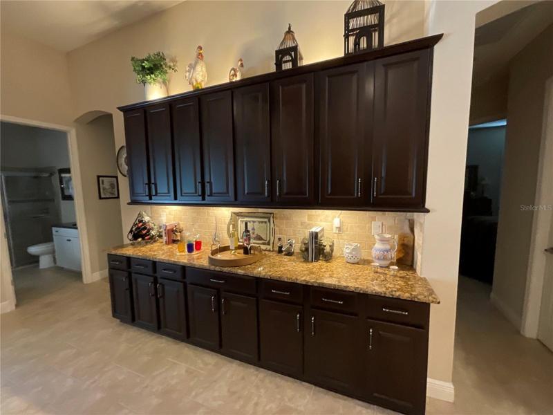 Added Bar Extension in Kitchen/Family Room
