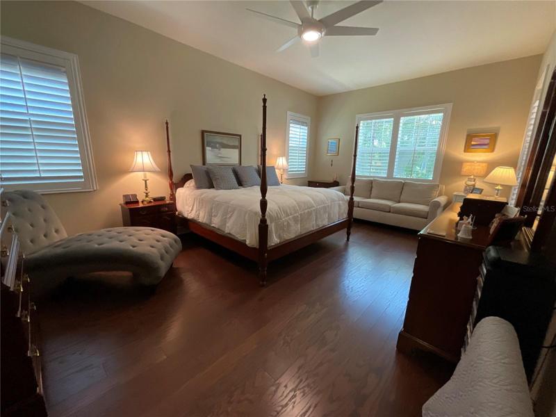 Double entry doors to Master Bedroom