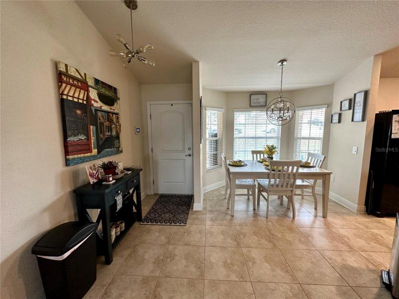 Front Door Entry and Kitchen Nook