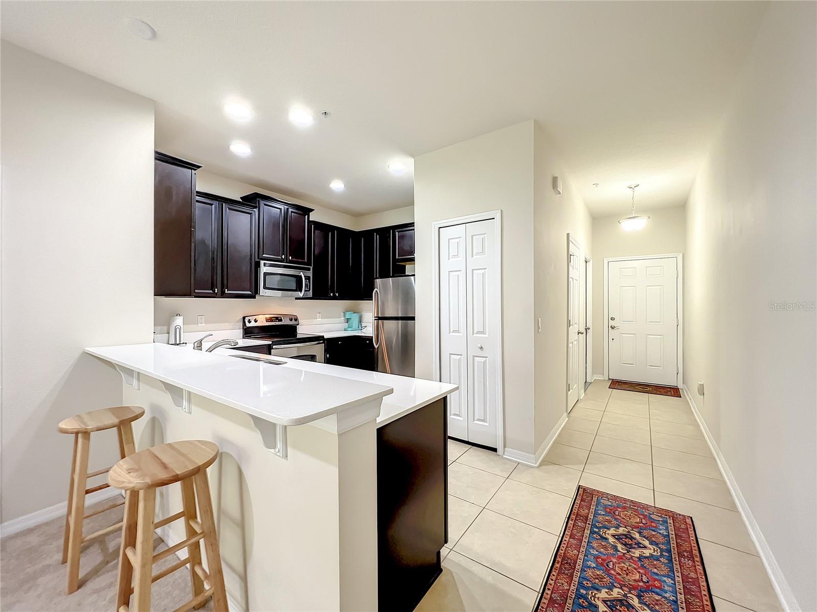Foyer and Kitchen