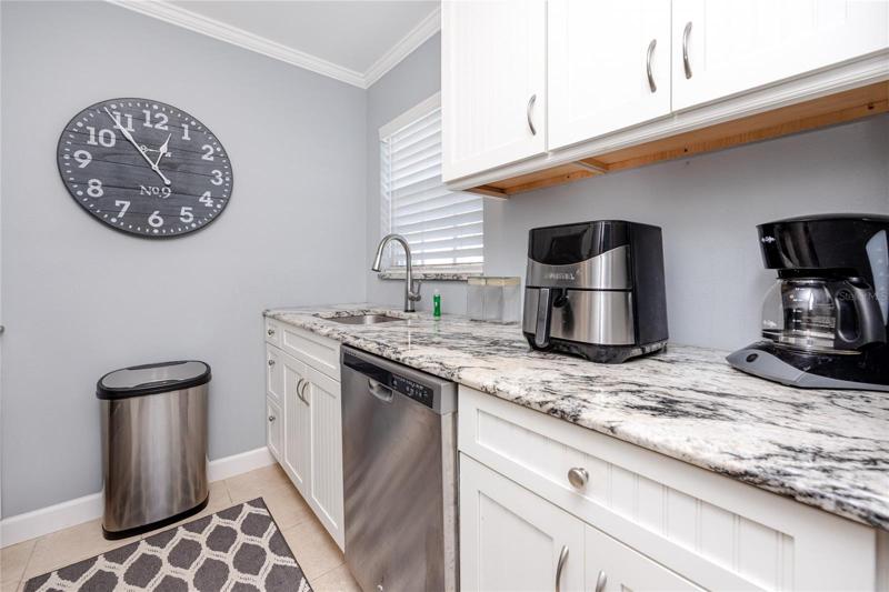 Remodeled kitchen.