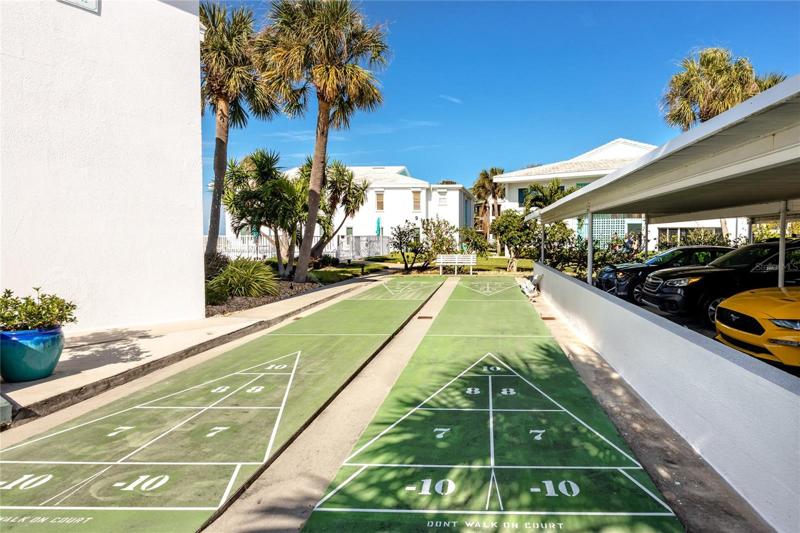 Shuffle board on the way to the beach.