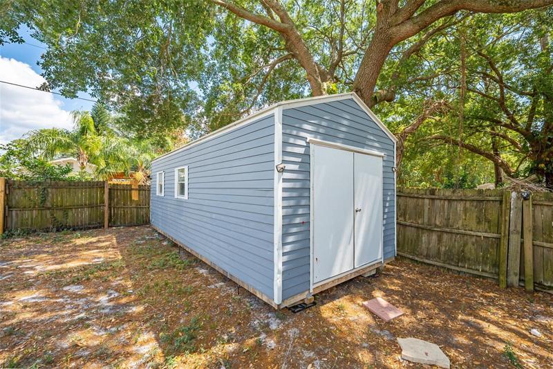10x24 Shed in the back of the house